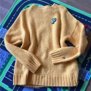 Victoria's Secret Pink Yellow Knit Sweater